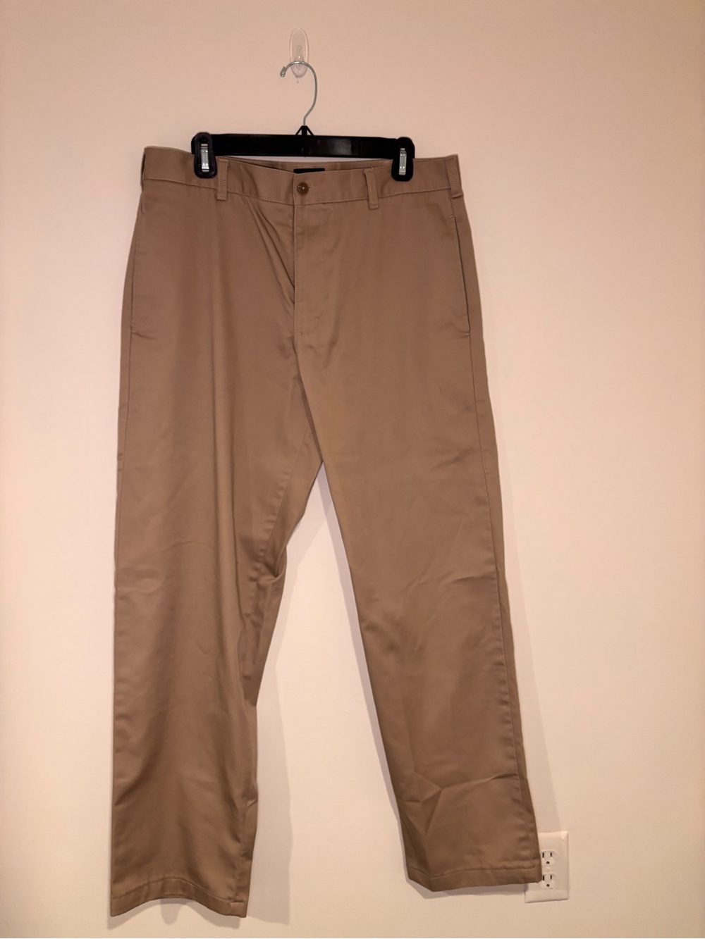 Lands End Men’s  Classic Khaki Pants - Neutral Tan 33x29
